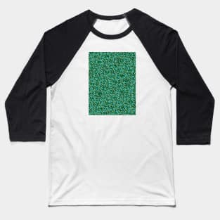 Green Floral Pattern Baseball T-Shirt